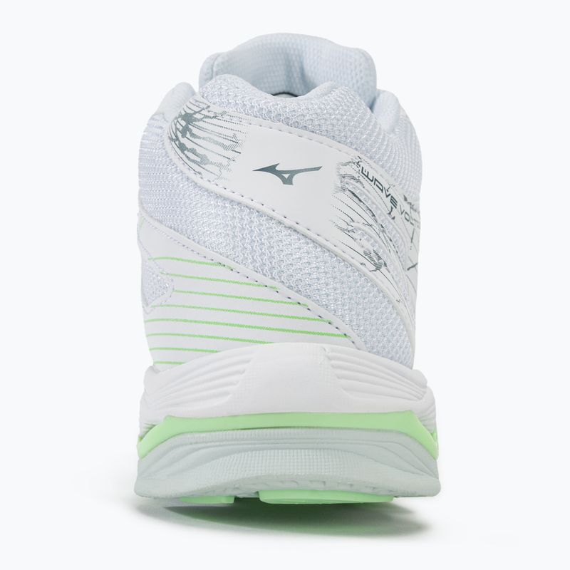 Дамски обувки за волейбол Mizuno Wave Voltage Mid white/glacial ridge/patina green 6