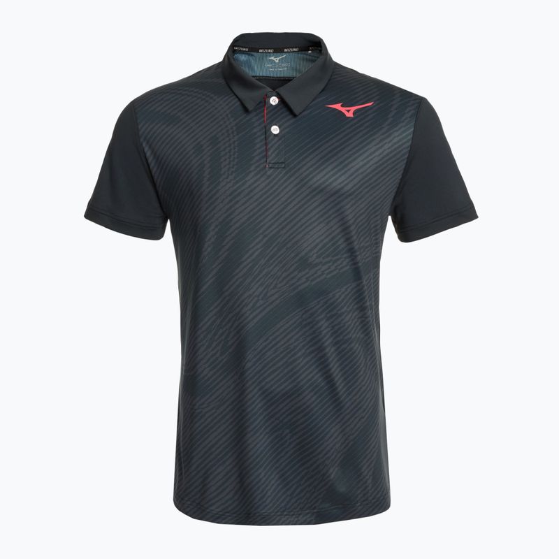 Мъжка поло тениска за тенис Mizuno Charge Shadow Polo black