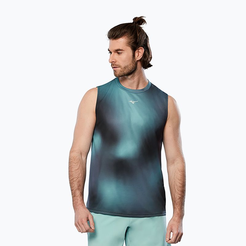 Мъжки потник за бягане Mizuno Core Graphic aquifer