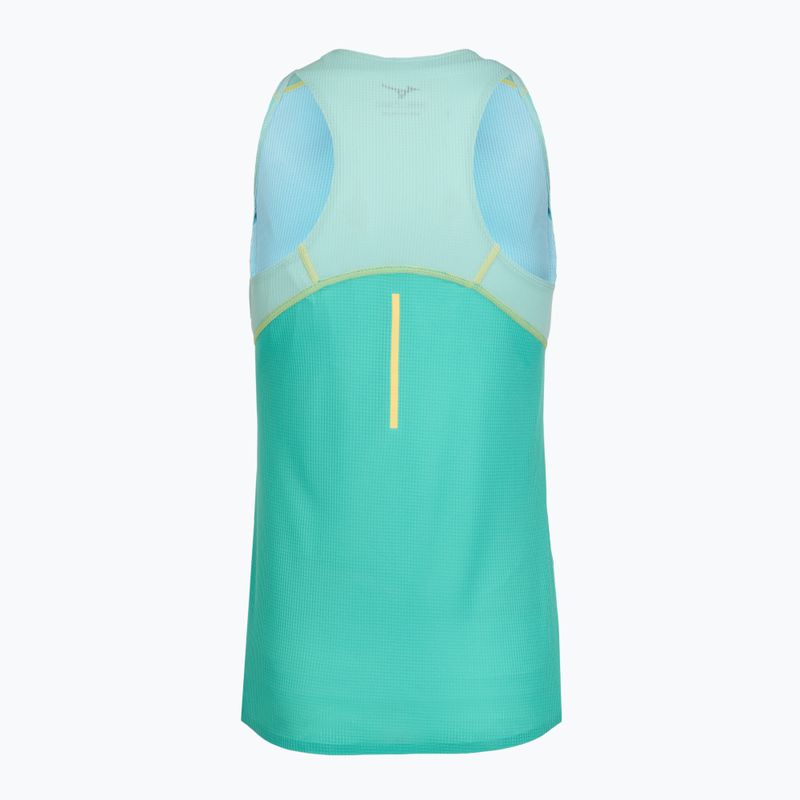 Дамски потник за бягане Mizuno Aero Tank blue turquoise 2