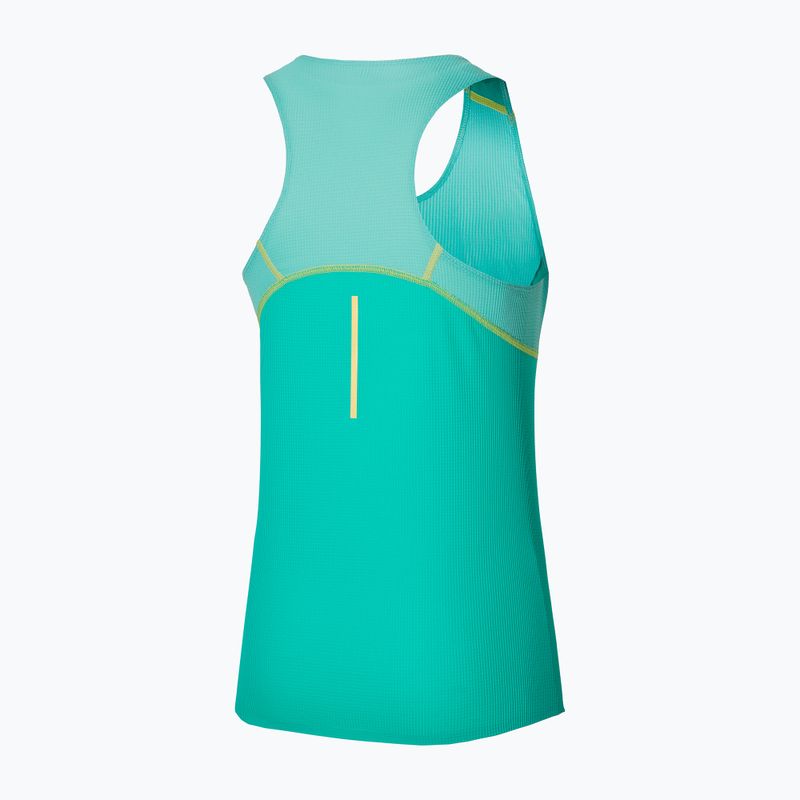 Дамски потник за бягане Mizuno Aero Tank blue turquoise 2