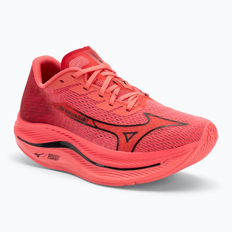 Mizuno Wave Rebellion Flash 2 обувки за бягане dubarry/ black/ cranberry