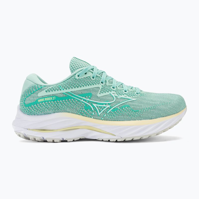 Дамски обувки за бягане Mizuno Wave Rider 27 egghell blue/white/anise flower 2