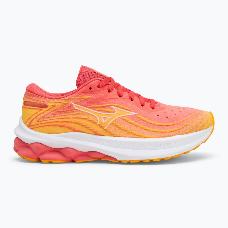 Дамски обувки за бягане Mizuno Wave Skyrise 5 dubarry/ white/ citrus 2