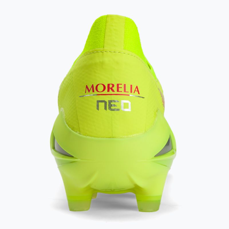 Mizuno Morelia Neo IV Β Elite MD safety yellow/fiery coral 2/galaxy silver мъжки футболни обувки 8