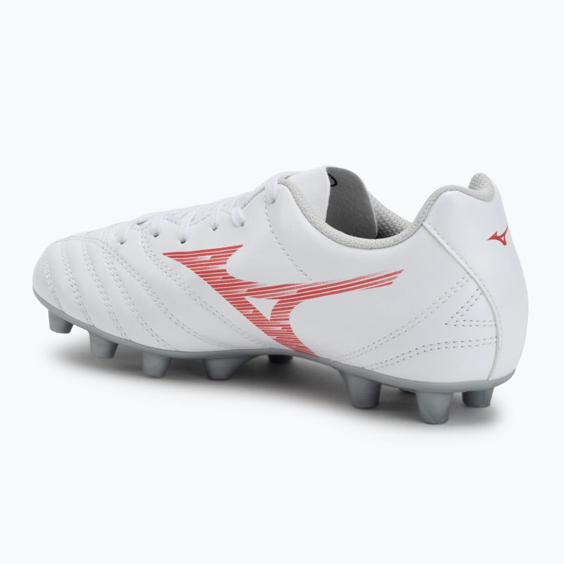 Детски футболни обувки Mizuno Monarcida Neo III Select Jr MD бяло/радиант червено 3