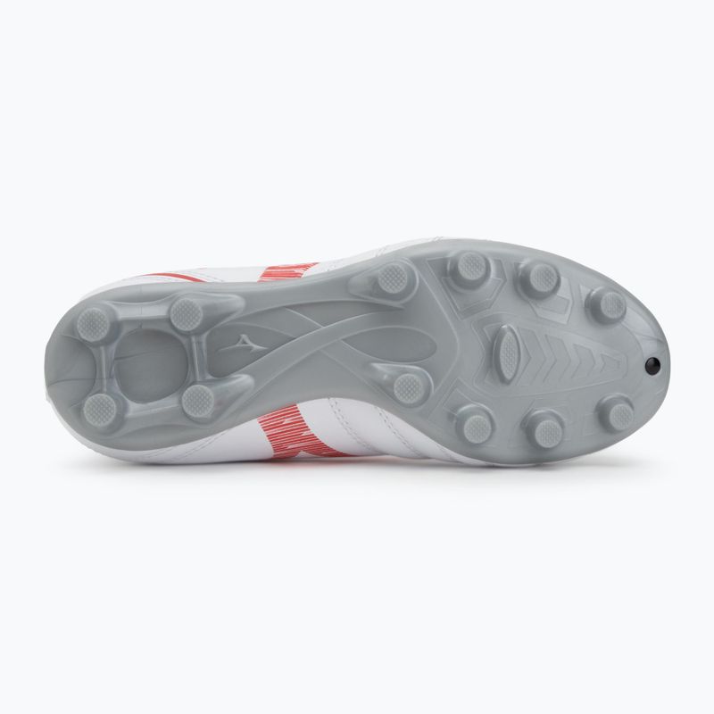 Детски футболни обувки Mizuno Monarcida Neo III Select Jr MD бяло/радиант червено 4