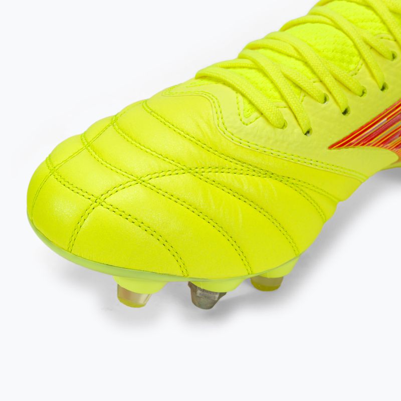 Мъжки футболни обувки Mizuno Morelia Neo IV Β Japan Mix safety yellow/flery coral 2/safety yellow 7