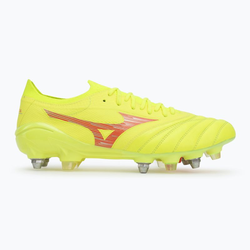 Mizuno Morelia Neo IV β Elite MIX safety yellow/fiery coral 2/safety yellow мъжки футболни обувки 2