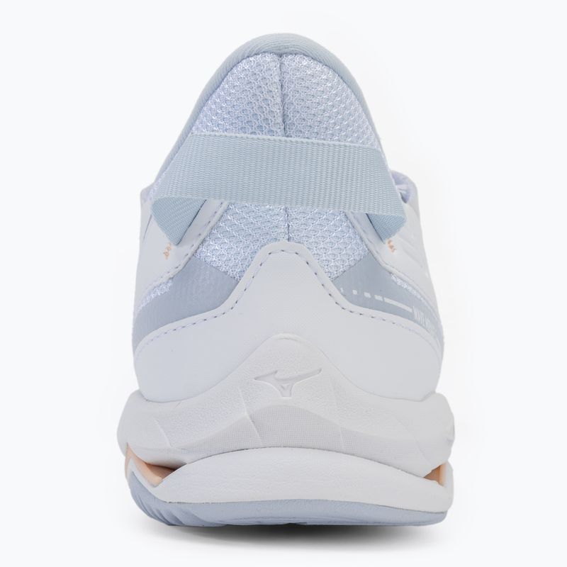 Дамски обувки за хандбал Mizuno Wave Mirage 5 white/navy peony/peach parfait 6