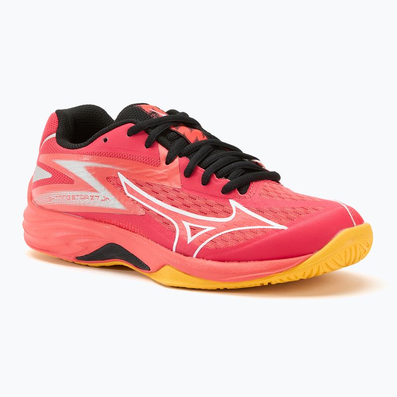 Детски обувки за волейбол Mizuno Lightning Star Z7 radiant red/white/carrot curl