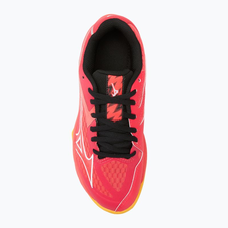 Детски обувки за волейбол Mizuno Lightning Star Z7 radiant red/white/carrot curl 5