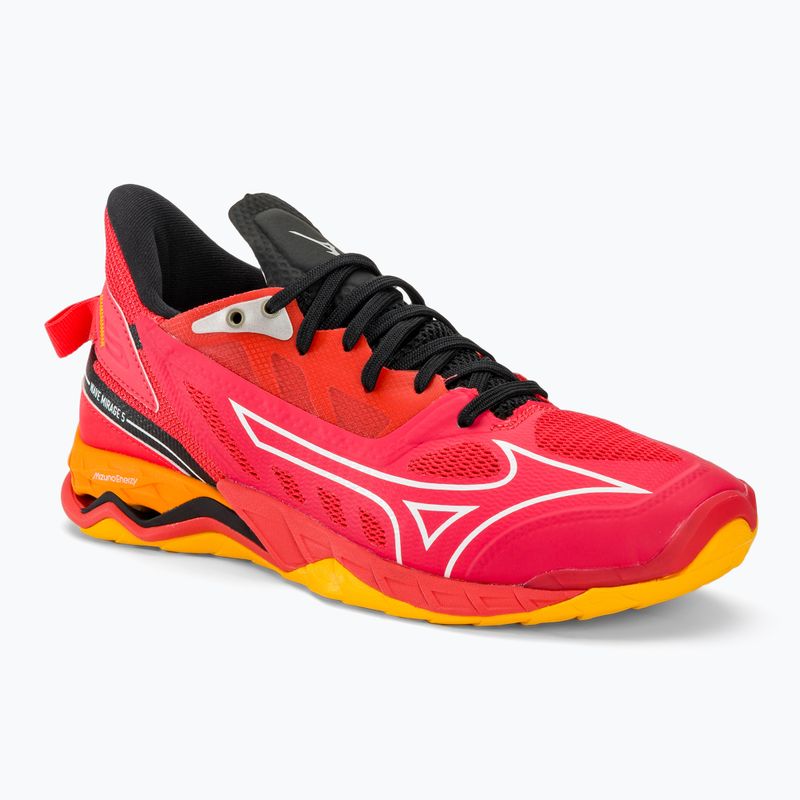 Мъжки обувки за хандбал Mizuno Wave Mirage 5 radiant red/white/carrot curl