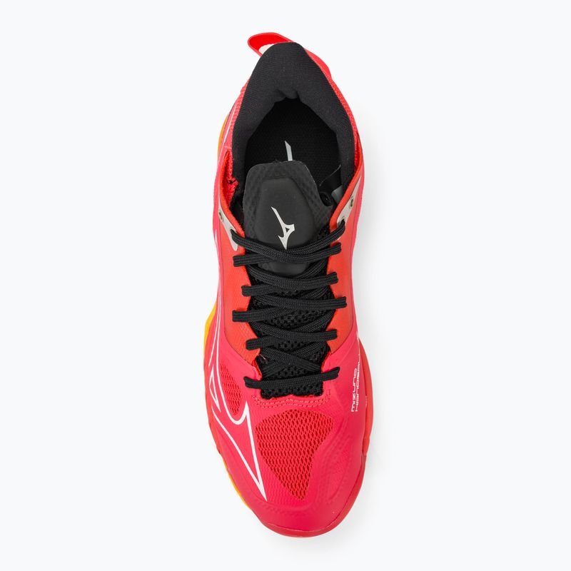 Мъжки обувки за хандбал Mizuno Wave Mirage 5 radiant red/white/carrot curl 6