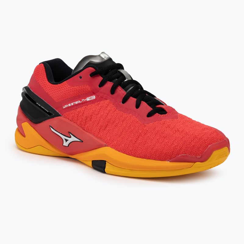 Мъжки обувки за хандбал Mizuno Wave Stealth Neo radiant red/white/carrot curl