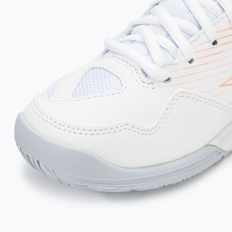 Дамски обувки за волейбол Mizuno Cyclone Speed 4 white/peach parfait/halogen blue 7