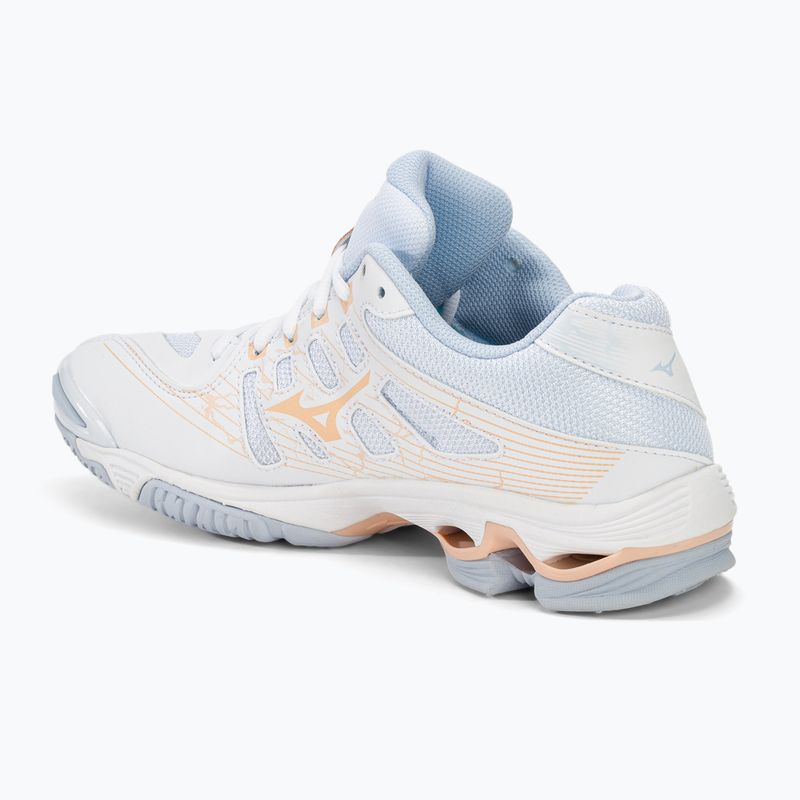 Дамски обувки за волейбол Mizuno Wave Voltage white/peach parfait/halogen blue 3