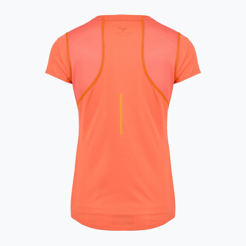 Дамска тениска за бягане Mizuno DryAeroFlow Tee nasturtium 2