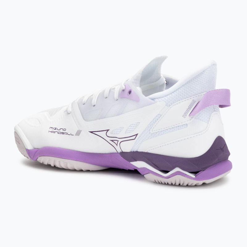 Дамски обувки за хандбал Mizuno Wave Mirage 5 white/patrician purple/quince 3