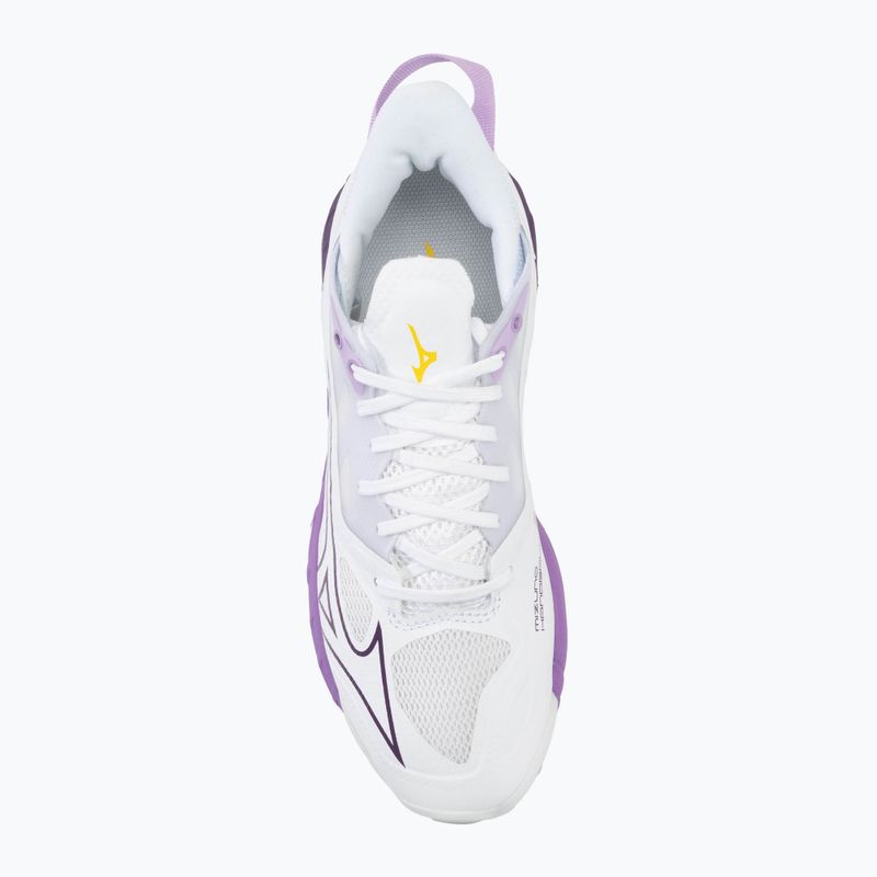 Дамски обувки за хандбал Mizuno Wave Mirage 5 white/patrician purple/quince 5