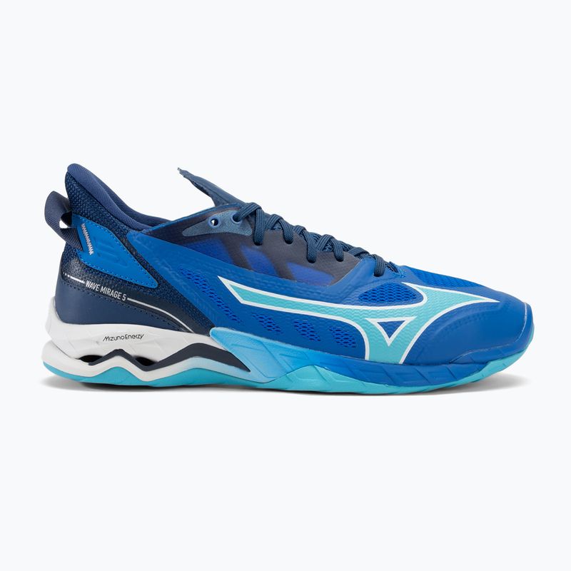 Мъжки обувки за хандбал Mizuno Wave Mirage 5 mugen blue/white/estate blue 2