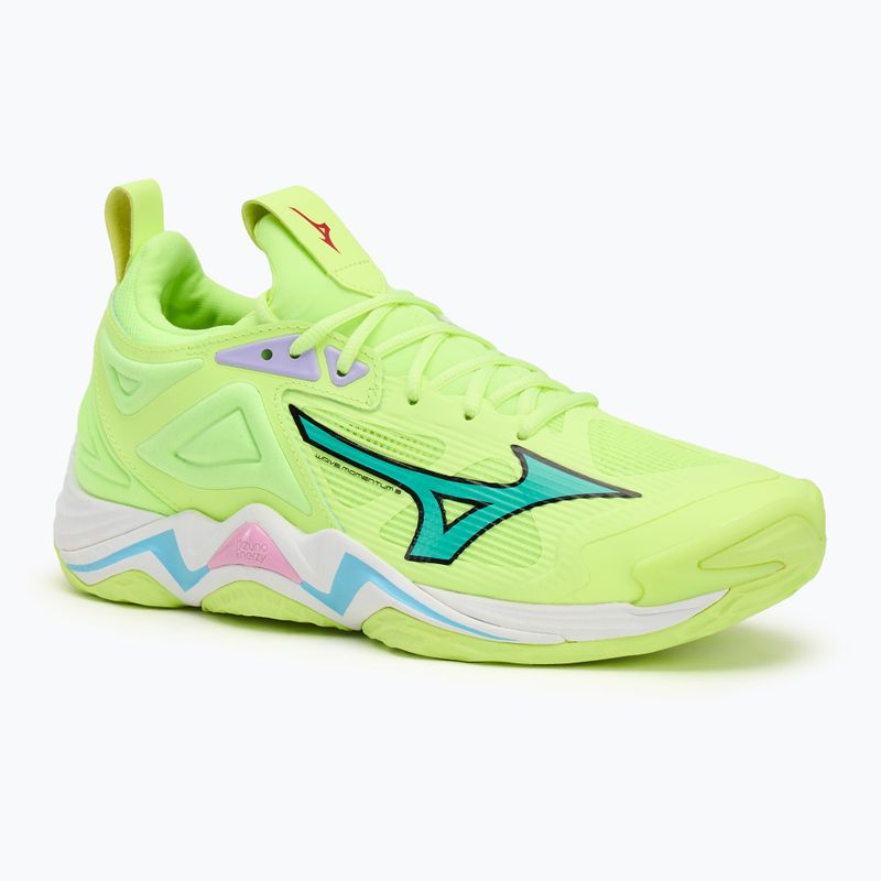 Обувки за волейбол Mizuno Wave Momentum 3 neo lime/black/splish splash