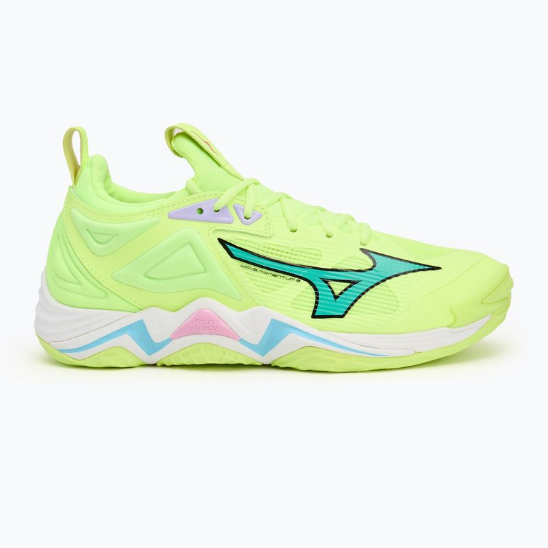 Обувки за волейбол Mizuno Wave Momentum 3 neo lime/black/splish splash 2