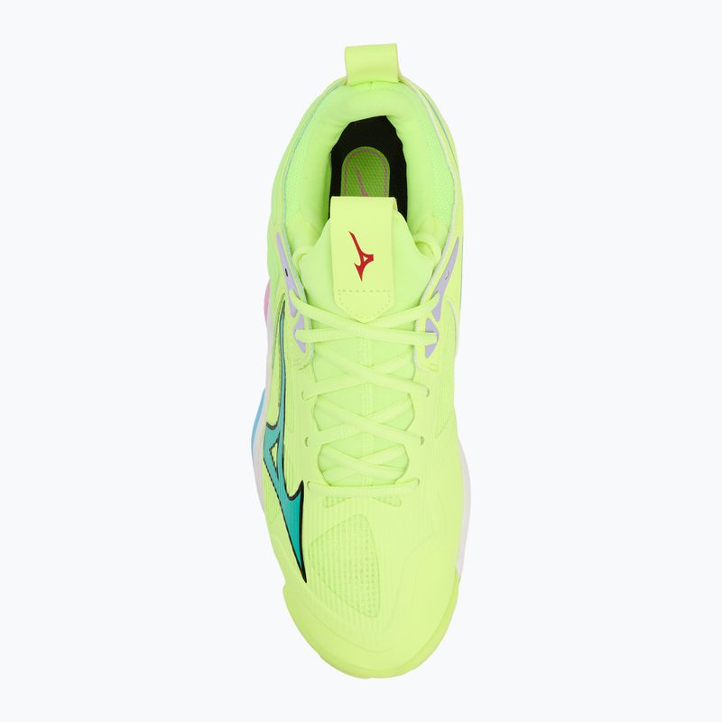 Обувки за волейбол Mizuno Wave Momentum 3 neo lime/black/splish splash 5