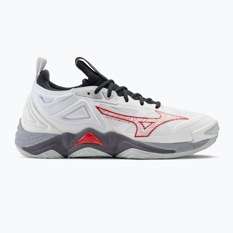 Мъжки обувки за волейбол Mizuno Wave Momentum 3 white/salsa/black 2