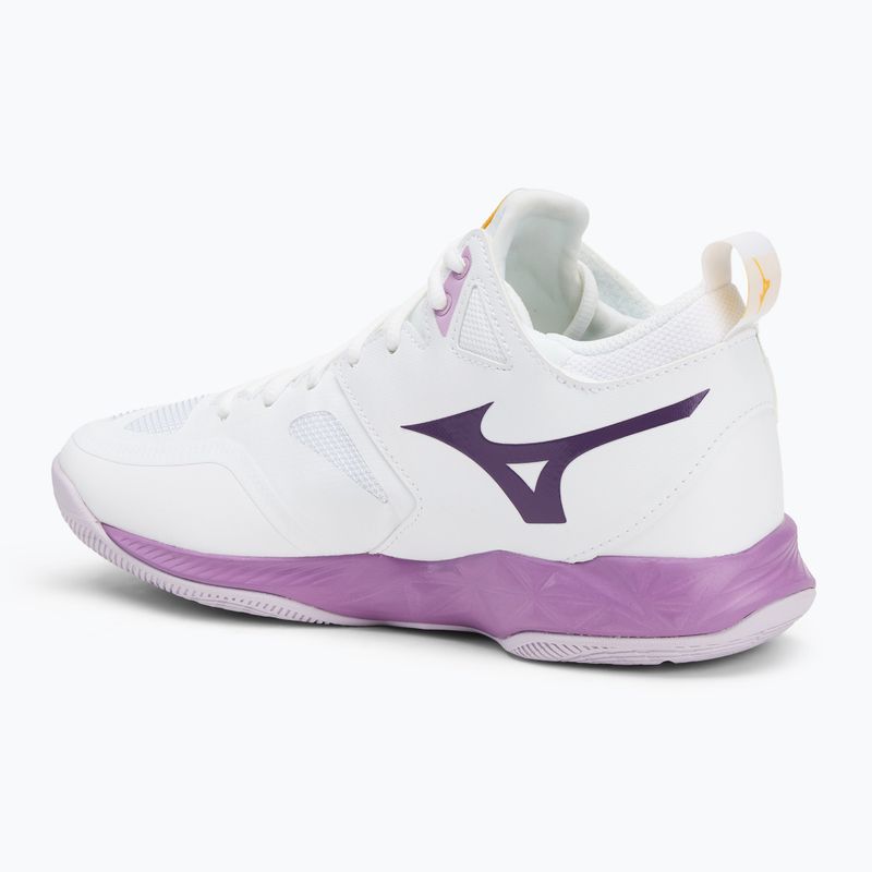Дамски обувки за волейбол Mizuno Wave Dimension Mid white/patrician purple/quince 3