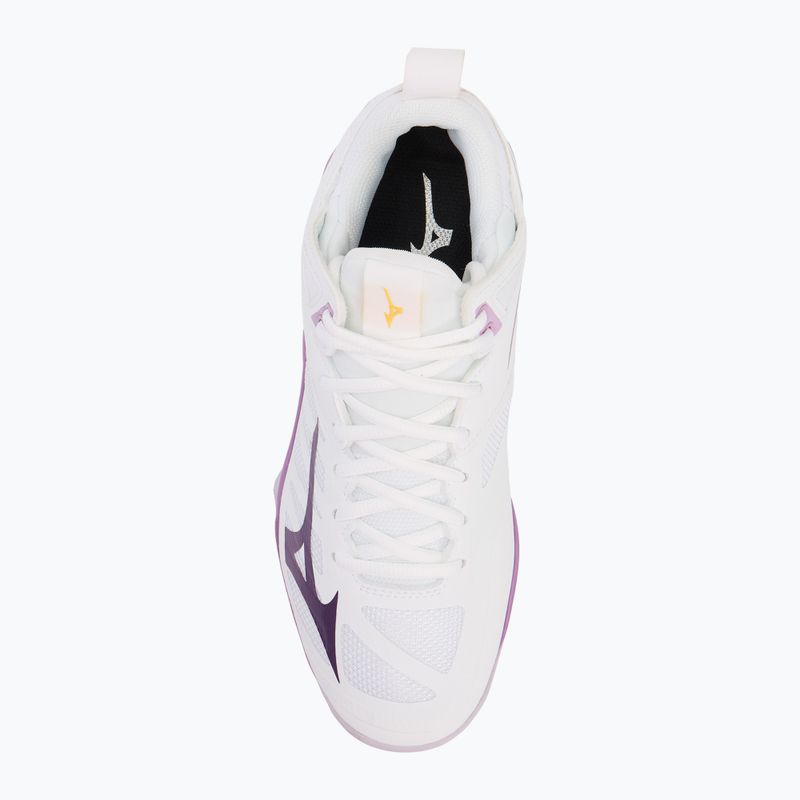 Дамски обувки за волейбол Mizuno Wave Dimension Mid white/patrician purple/quince 5