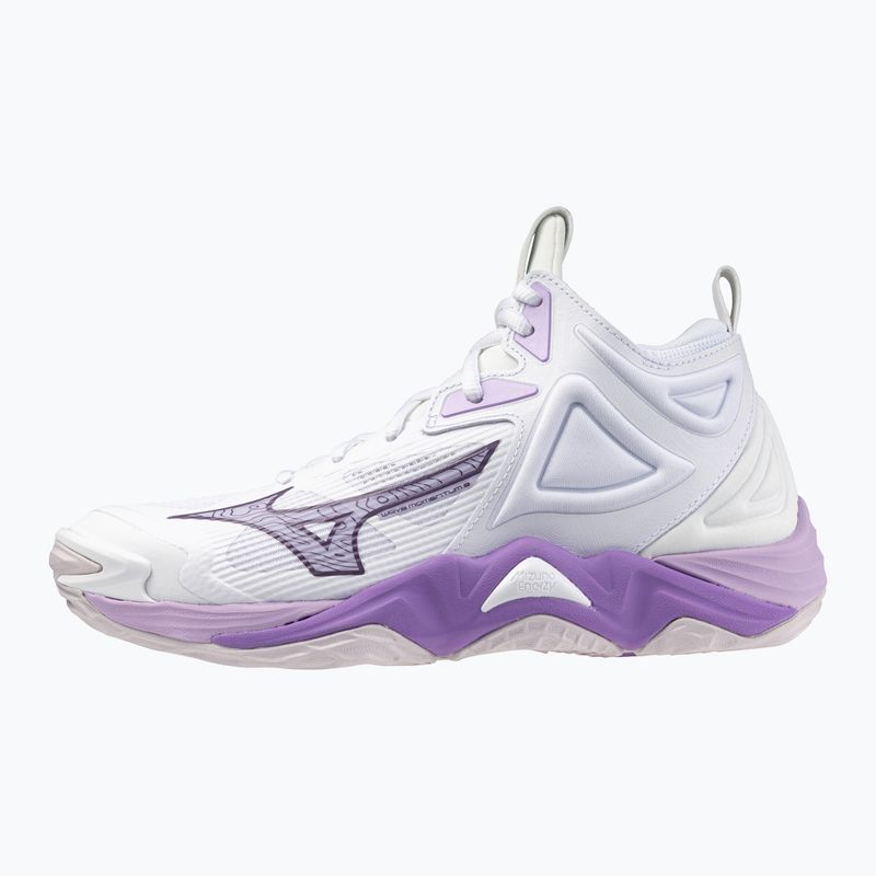 Дамски обувки за волейбол Mizuno Wave Momentum 3 Mid white/patrician purple/quince