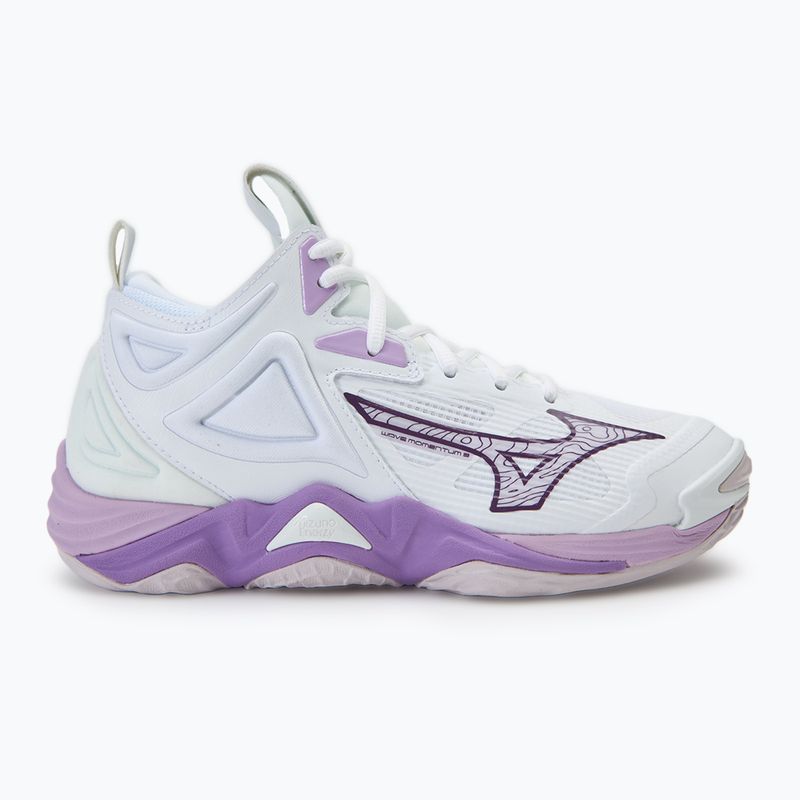 Дамски обувки за волейбол Mizuno Wave Momentum 3 Mid white/patrician purple/quince 2