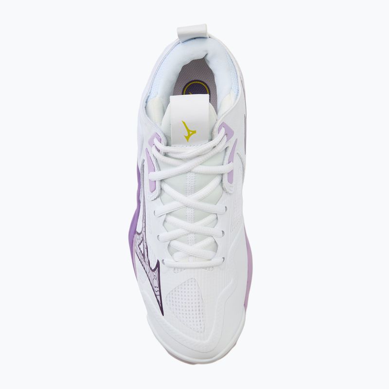 Дамски обувки за волейбол Mizuno Wave Momentum 3 Mid white/patrician purple/quince 5