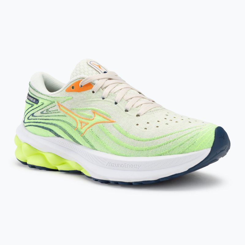 Дамски обувки за бягане Mizuno Wave Skyrise 5 pristine/vibrant orange/mizuno neo lime