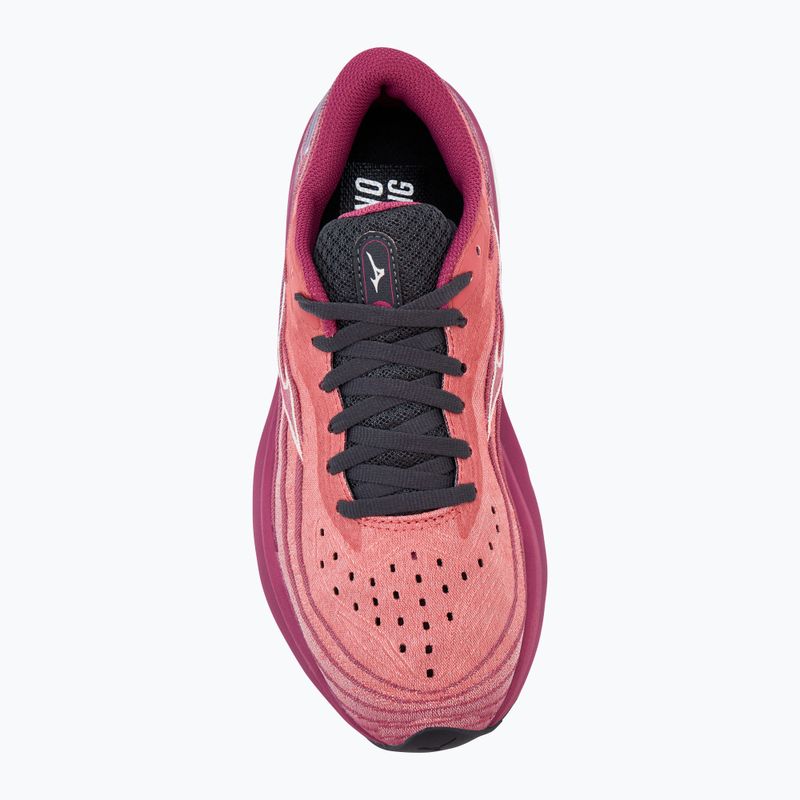 Дамски обувки за бягане Mizuno Wave Skyrise 5 mineral red/white sand/violet quartz 5