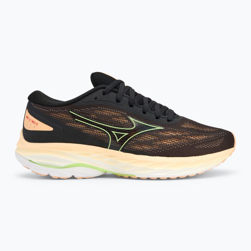 Дамски обувки за бягане Mizuno Wave Ultima 15 black/mizuno neo lime/apricot ice 2