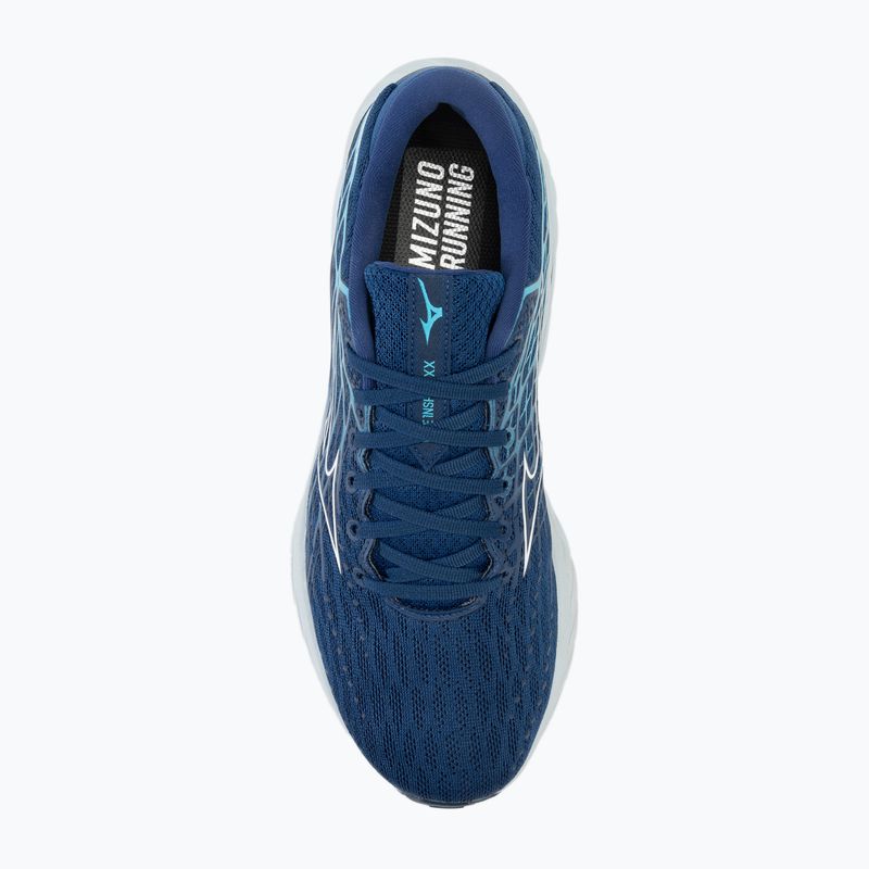 Мъжки обувки за бягане Mizuno Wave Inspire 20 estate blue/white/river blue 5