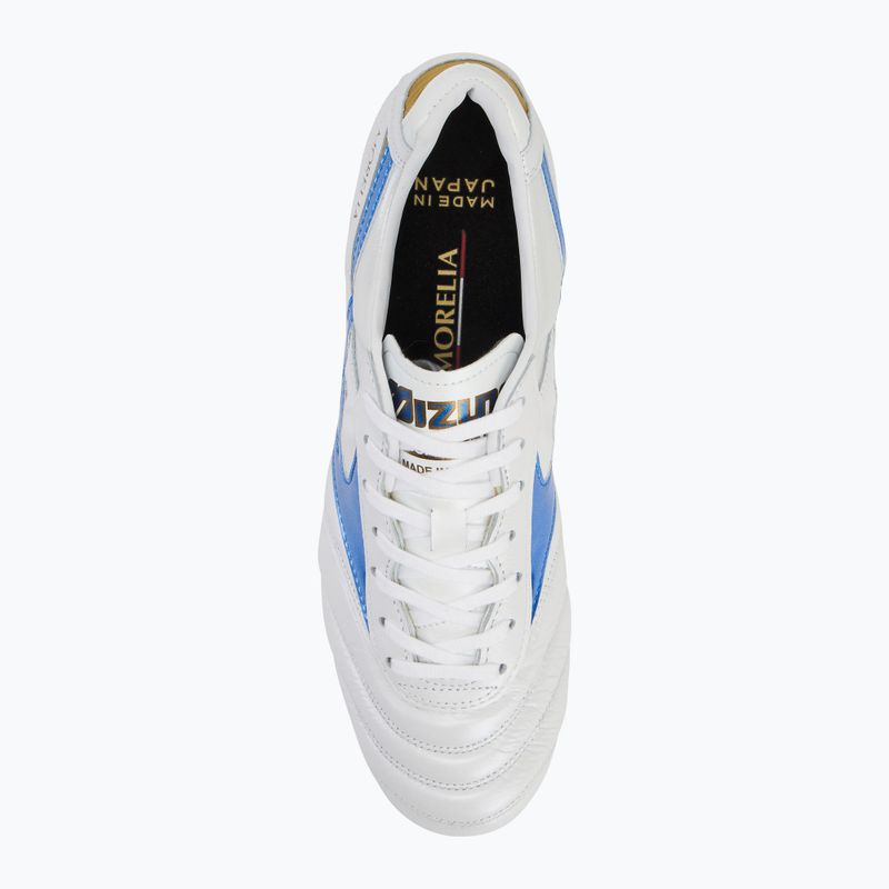Мъжки футболни обувки Mizuno Morelia II Japan Md white/laser blue/gold 5