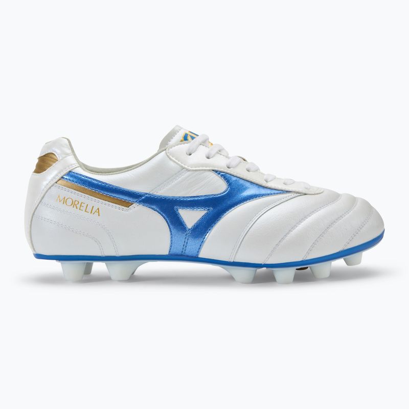 Мъжки футболни обувки Mizuno Morelia II Elite Md white/laser blue/gold 2