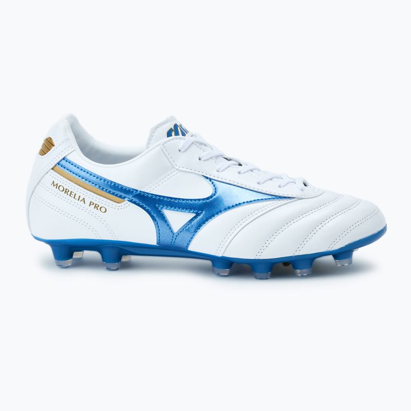 Мъжки футболни обувки Mizuno Morelia II Pro MD white/laser blue/gold 2