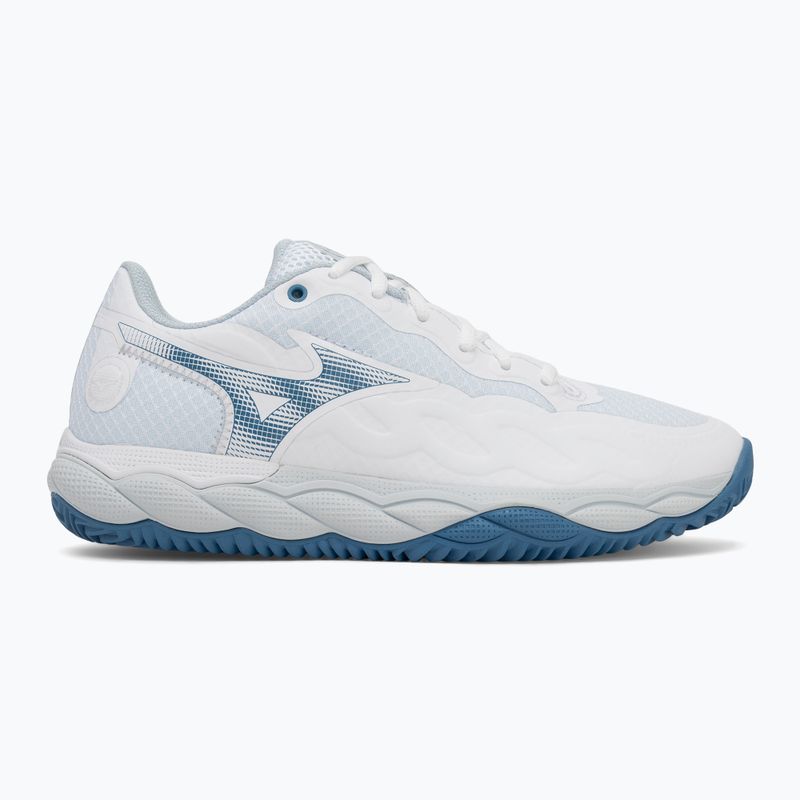Дамски обувки за тенис Mizuno Wave Enforce Court CC white/ parisian blue/ plein air 2