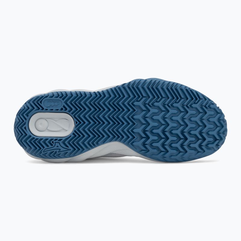 Дамски обувки за тенис Mizuno Wave Enforce Court CC white/ parisian blue/ plein air 4
