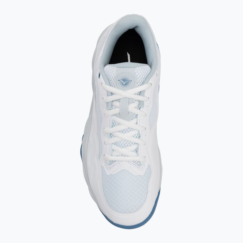 Дамски обувки за тенис Mizuno Wave Enforce Court CC white/ parisian blue/ plein air 5