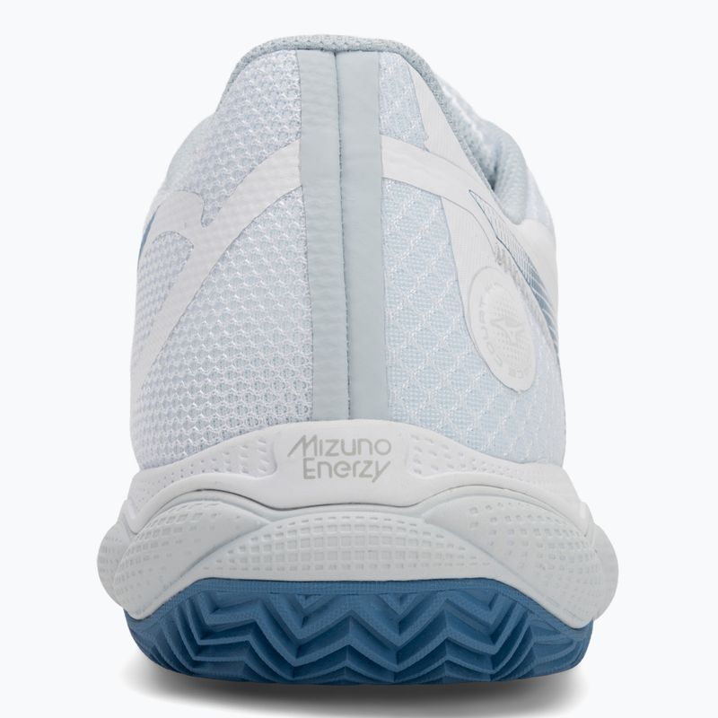 Дамски обувки за тенис Mizuno Wave Enforce Court CC white/ parisian blue/ plein air 6
