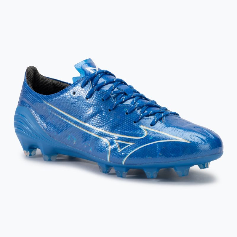 Мъжки футболни обувки Mizuno α Elite FG white/laser blue/gold