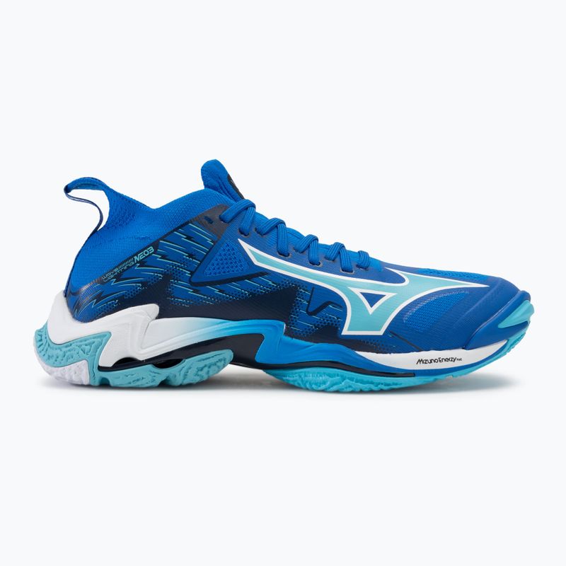 Мъжки обувки за волейбол Mizuno Wave Lightning Neo 3 mugen blue/white/estate blue 2