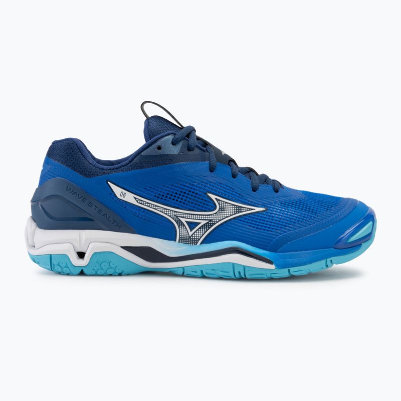 Мъжки обувки за хандбал Mizuno Wave Stealth 6 mugen blue/white/estate blue 2