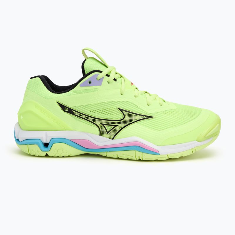 Мъжки обувки за хандбал Mizuno Wave Stealth 6 neo lime/black/splish splash 2