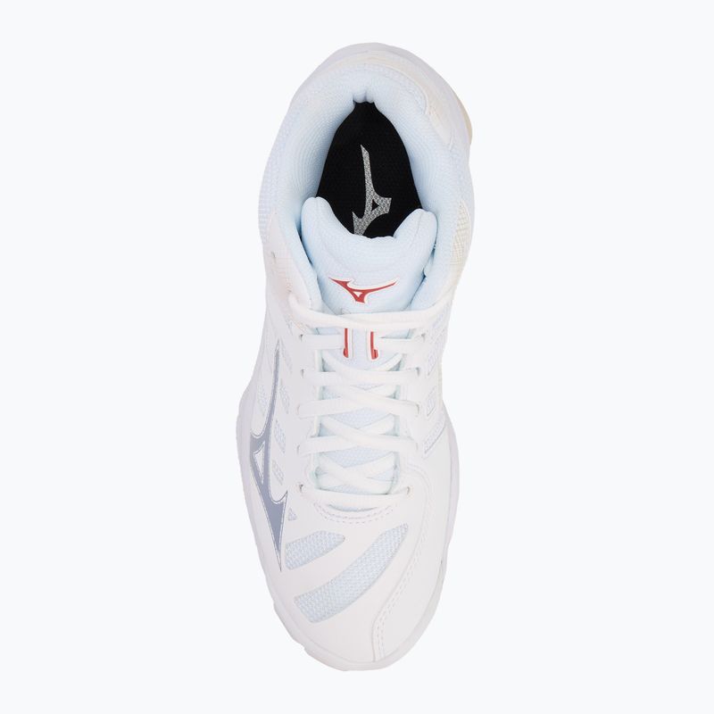 Дамски обувки за волейбол Mizuno Wave Voltage 2 Mid white/aleutian/cloud pink 5